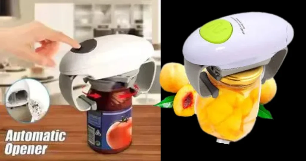 Portable automatic electric can opener