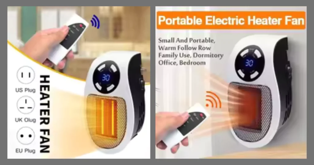 Portable electric heater
